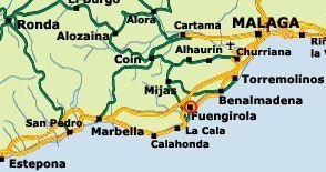 picture of Malaga map